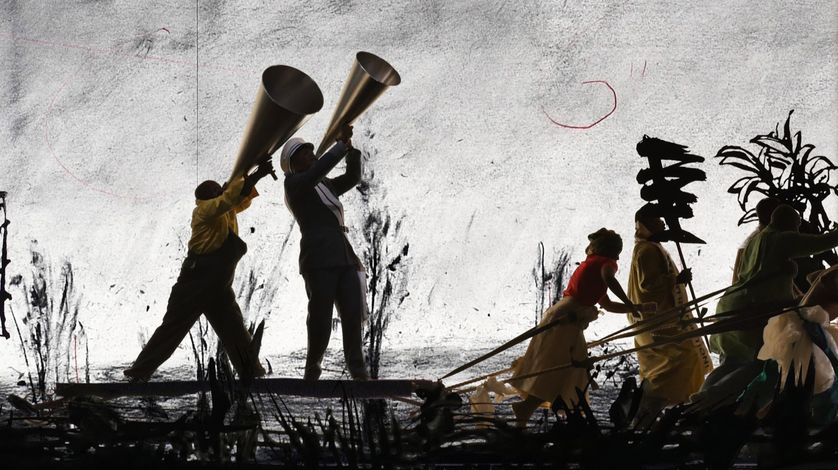 William Kentridge, "More Sweetly Play the Dance" : l'une des installations vidéos à voir à La Villette dans le cadre de "Afriques capitales"