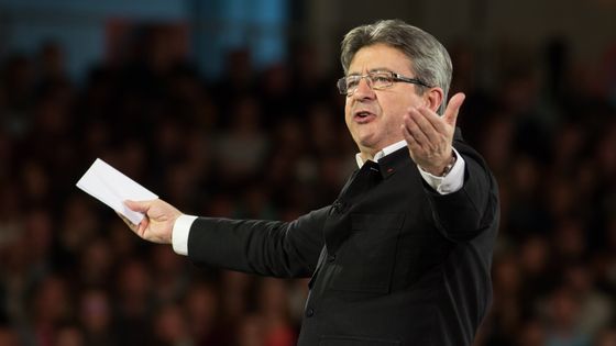 Jean-Luc Mélenchon à Lille, le 12 avril 2017. ©AFP - Kristina Afanasyeva
