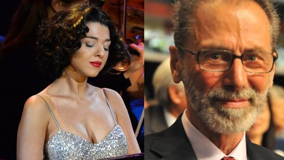 La pianiste Khatia Buniatishvili // Le mathématicien Yves Meyer ©AFP