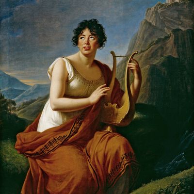 Portrait de Germaine Necker, Baronne de Staël Holstein dite Madame de Staël (1766-1817)