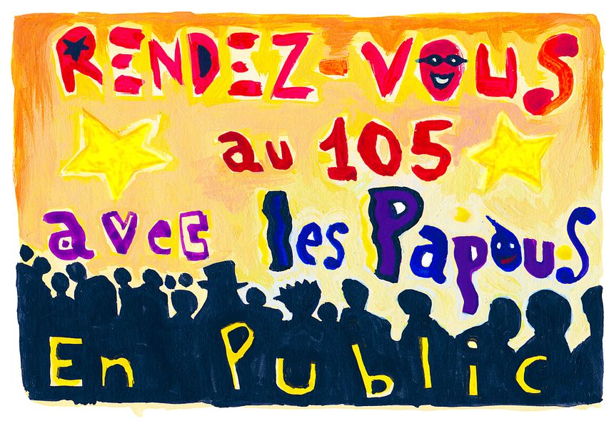 Les Papous en public