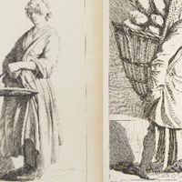 Vendeuse de pommes et Garçon boulanger – A Paris chés Joullain