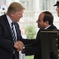Donald Trump, a accueilli son homologue égyptien, Abdel Fattah Al-Sissi, avec la volonté affichée de ne pas aborder le sujet des droits de l’Homme.