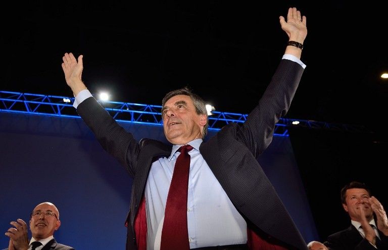 François Fillon le 17 avril à Nice