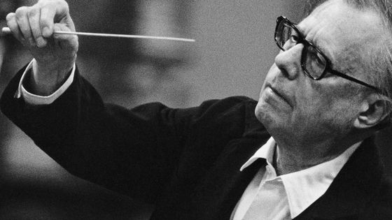 Karl Böhm, chef d'orchestre - Deutsche Grammophon - photo by Siegfried Lauterwasser
