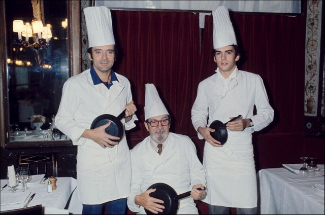 Michel, Raymond et Bruno Oliver en 1976