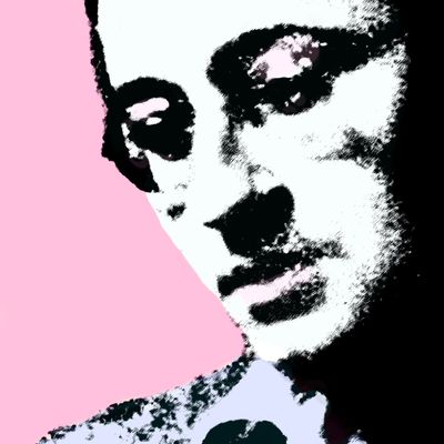 Portrait de l'ecrivain francais Guy Debord (1931-1994)