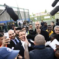 Emmanuel Macron à Sarcelles le 27 avril 2017