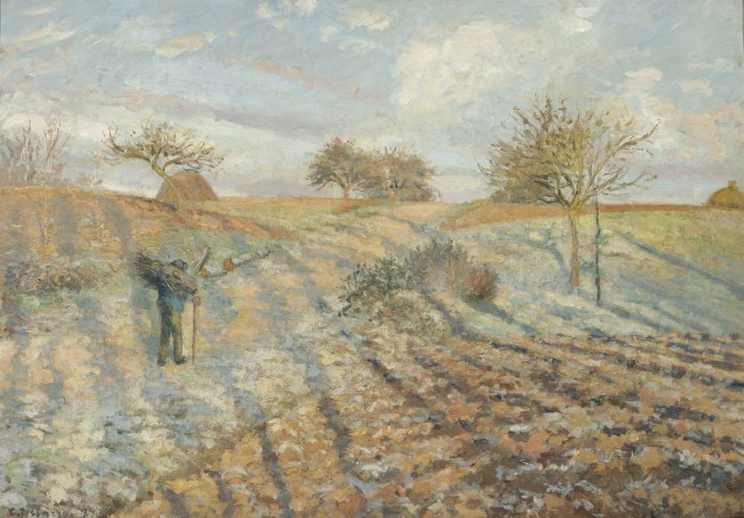 Camille Pissarro, Gelée blanche à Ennery, 1873, Huile sur toile, 65 x 93 cm
