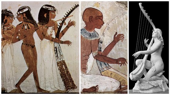 Maler der Grabkammer des Nacht (environ 1422-1411 av. J-C) / Sculpture "Artiste egyptienne" (1891) - Artiste inconnu / Jeanne Itasse