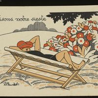 Faisons notre sieste. Aux enfants du grand Paris pour que règnent la joie et le bonheur. Les commandements de la santé. Office public d'Hygiène sociale du département de la seine. 20° siecle