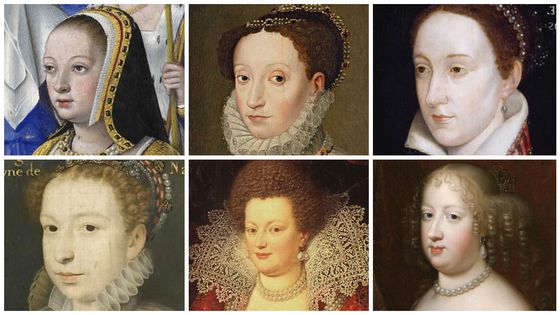 Anne de Bretagne /Catherine de Médicis / Marie Stuart / Marguerite de Valois / Marie de Médicis / Marie-Thérèse d'Autriche