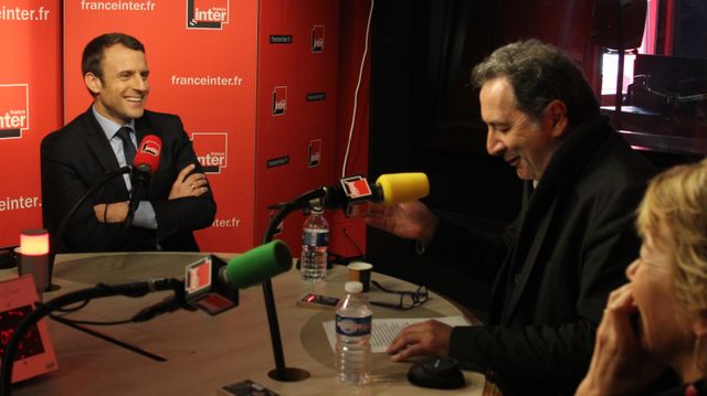 Emmanuel Macron et François Morel