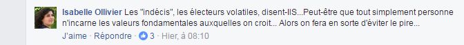 Sur la page Facebook de France Culture, l'incertitude face aux extrêmes