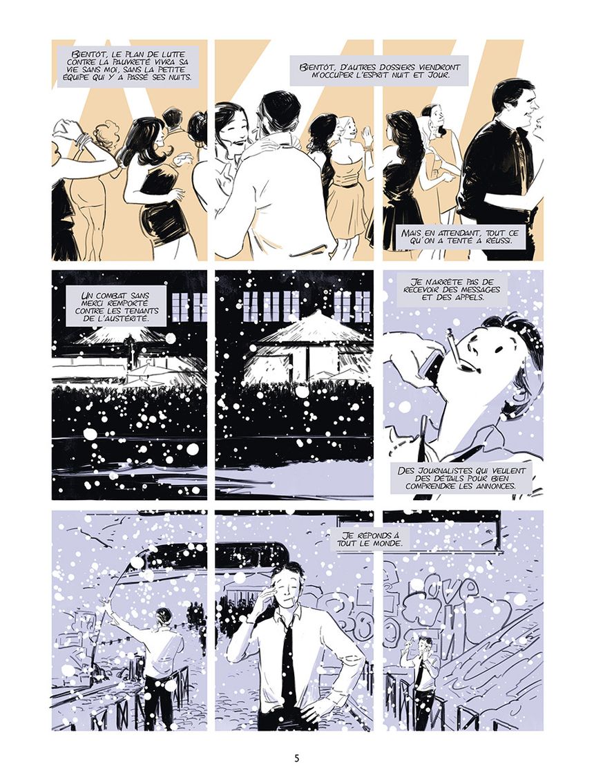 Planche de "Désintégration" de Matthieu Angotti et Robin Recht