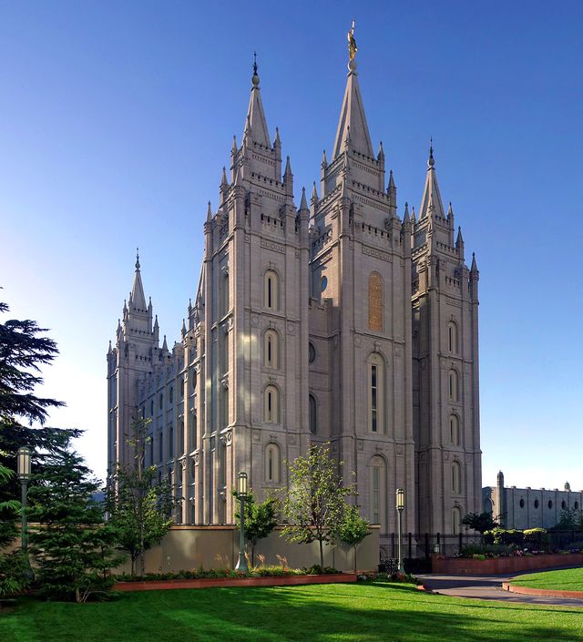 Le siège de l'église mormone à Salt Lake City (Utah)