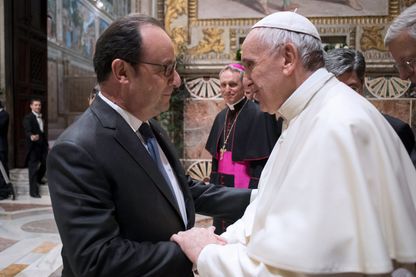 Le pape Francçois rencontre François Hollande, Président de la République Française le 24 mars 2017 Le pape Francçois rencontre François Hollande, Président de la République Française le 24 mars 2017