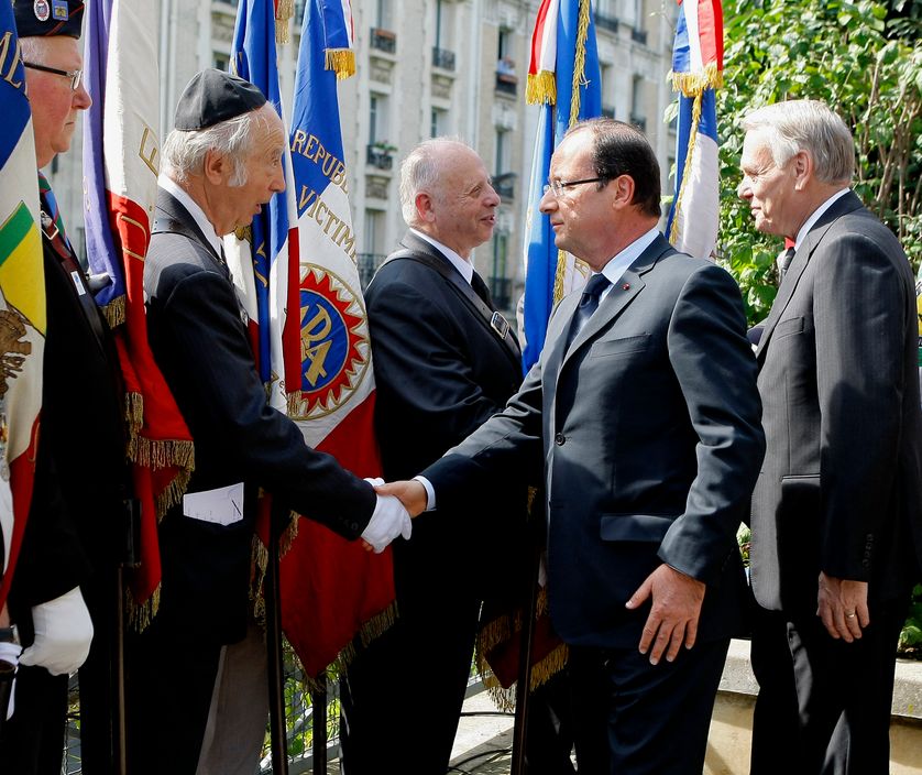François Hollande, le dimanche 22 juillet 2012, lors de la commémoration du 70e anniversaire de la rafle du Vél d'Hiv