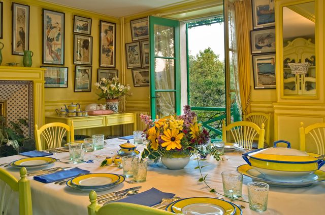 La salle à manger de la maison de Giverny