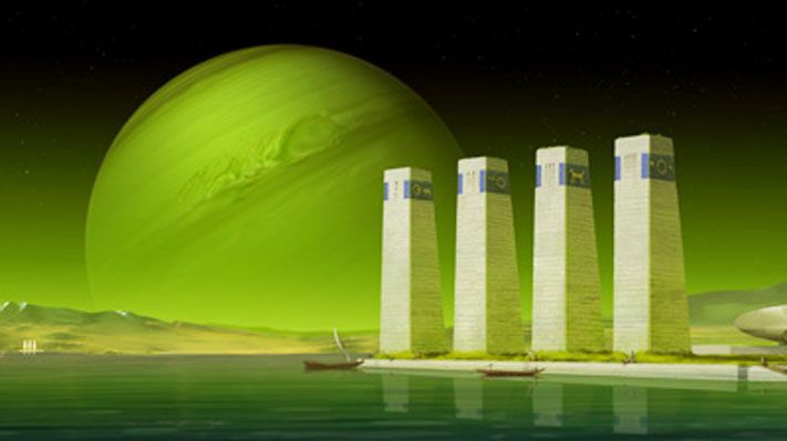 Un port de l'Espace vu par Frank Lewecke