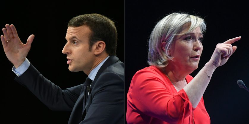 Emmanuel Macron et Marine Le Pen, qualifiés pour le second tour de la présidentielle
