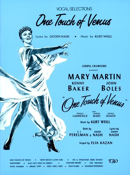Couverture de la partition originale de "One Touch of Venus"