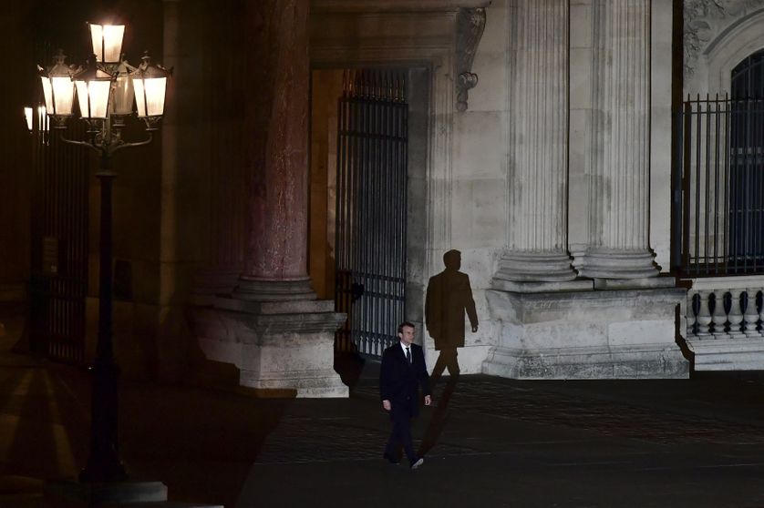 Emmanuel Macron au Louvre le 7 mai 2017