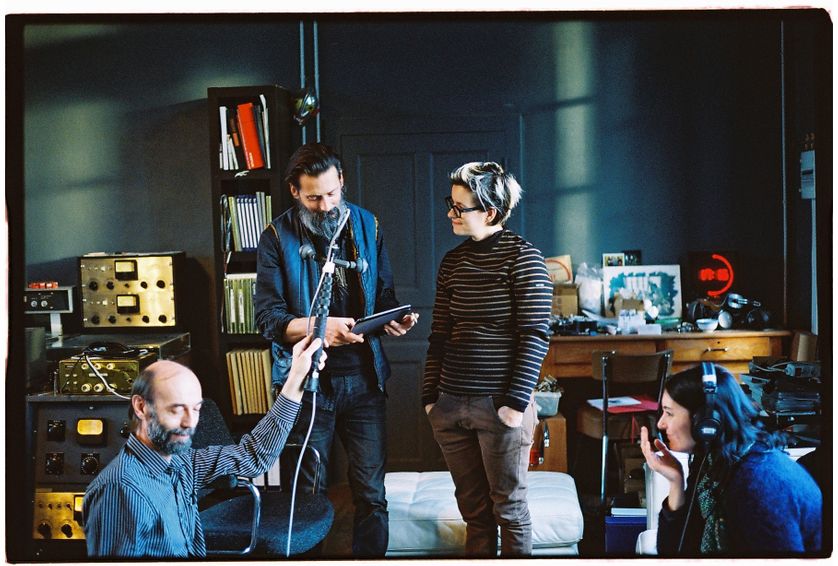 Claude Niort, Christophe Chavanon, Marion Leclerq, Marie-Laure Ciboulet au Studio Kerwax