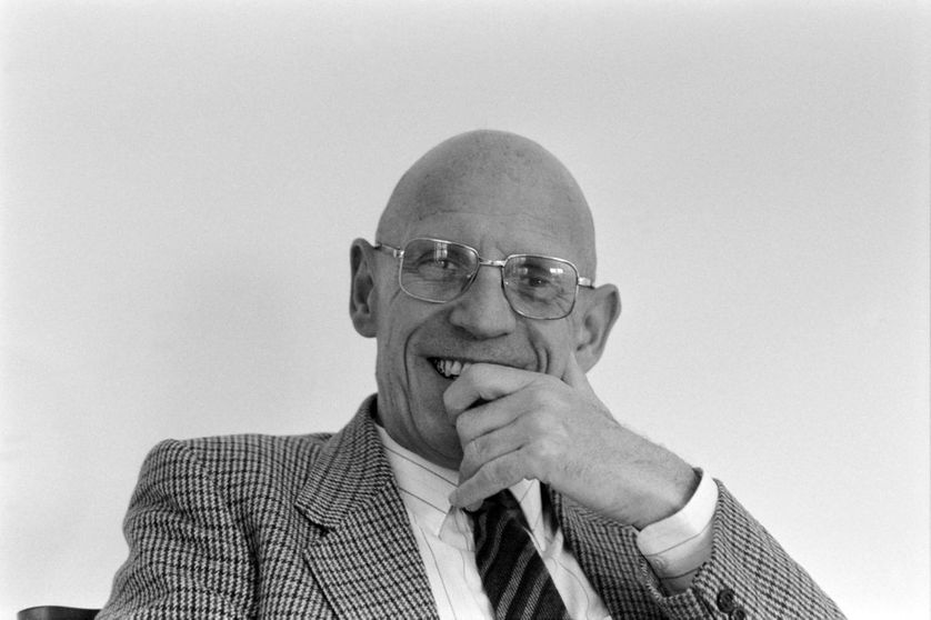 Michel Foucault en 1984 à Paris