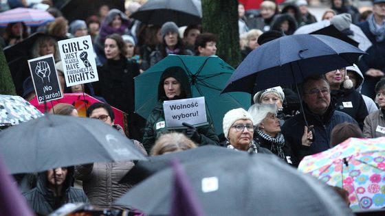 Manifestation à Gdansk en Pologne, 24 octobre 2016 ©AFP - MICHAL FLUDRA / NURPHOTO