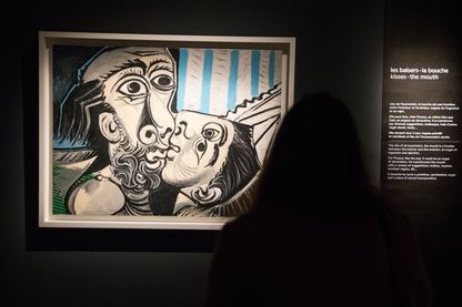 Dans l'exposition Picasso et les primitifs au Musée du Quai Branly à Paris Dans l'exposition Picasso et les primitifs au Musée du Quai Branly à Paris