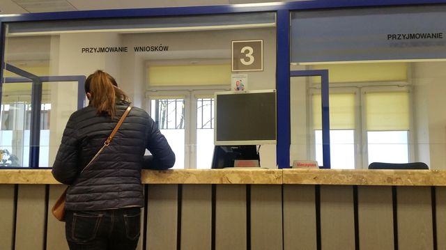 Bureau des passeports de Lodz, qui reçoit de nombreux Ukrainiens