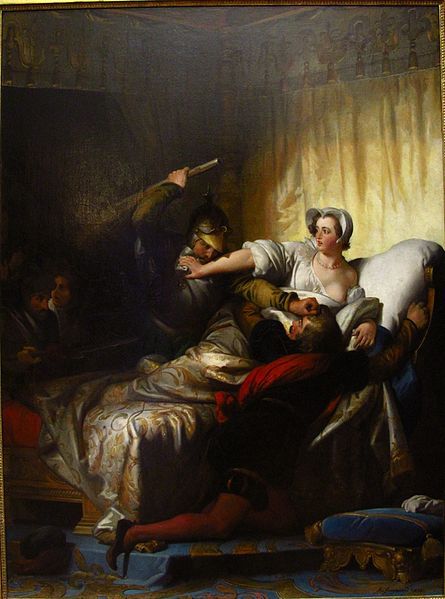 Scène du massacre de la Saint-Barthélemy, dans l’appartement de la reine de Navarre" (1836)