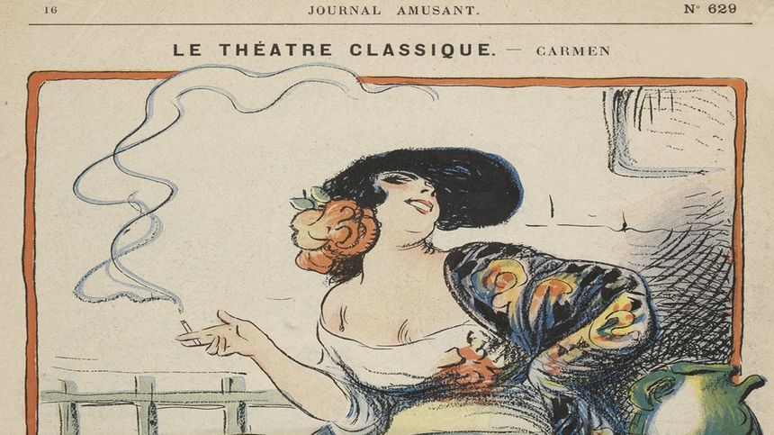 «Avec toutes leurs musiques viennoises, napolitaines et moscovites, il n'y aura, caramba ! bientôt plus que moi de française.» Illustration parue suite 1875 dans Le Journal amusant