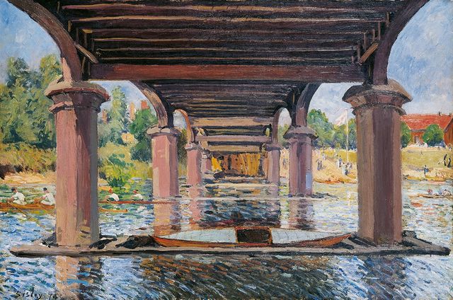 Sisley Sous le pont de Hampton Court 1874