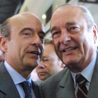 Jacques Chirac et Alain Juppé à Bordeaux le 25 mai 2001.