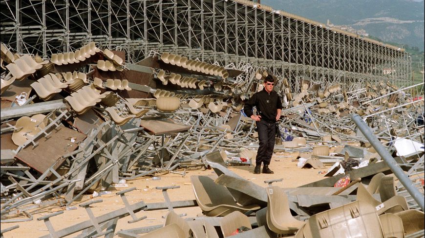 Le 6 mai 1992, au lendemain de la catastrophe de Furiani.