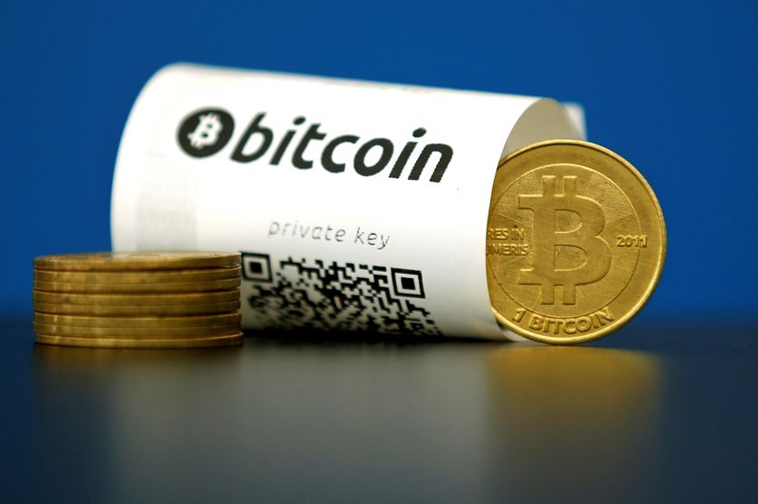 Illustration de la monnaie virtuelle le Bitcoin