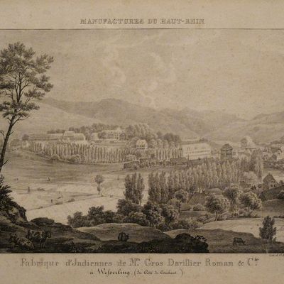 Fabrique d'indiennes de Mrs. Gros Davillier Roman & Cie à Wesserling