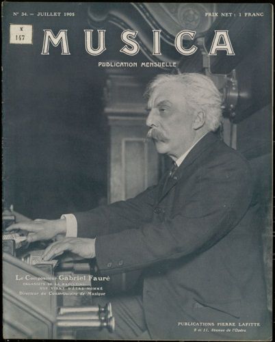 Fauré à l'orgue de l'Eglise de la Madeleine (Revue Musica 1905)