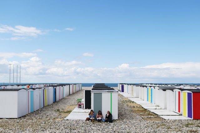 Les célébrations des 500 ans de la ville ont été l'occasion de redonner des couleurs aux cabines de plage.