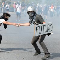 Manifestation à Caracas le 24 avril 2017