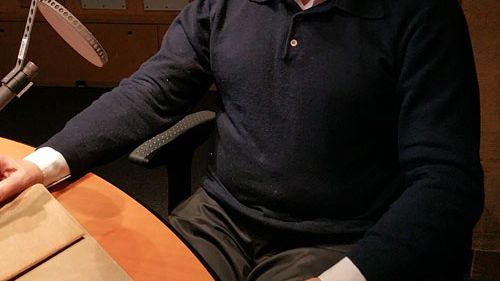 Marc Couturier, au studio 152, après l'enregistrement du magazine "Les Regardeurs", le lundi 24 avril 2017