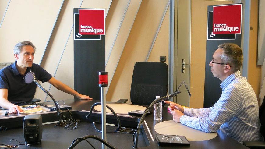 France Musique, studio 152... Philippe Venturini & Stéphane Leteuré (de g. à d.)