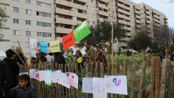 Célébration du 50e anniversaire du quartier Paillade à Montpellier, le 28 février 2015. ©AFP - CITIZENSIDE / PHILIPPE BOURGUN / Citizenside