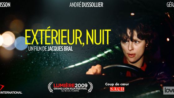 Affiche exterieur nuit