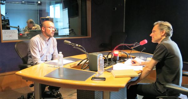 France Musique, studio 142, pendant l'émission ! ... Benoît Dratwicki & Philippe Venturini (de g. à d.)