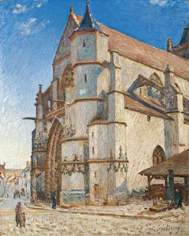 Sisley église à Moret 1893