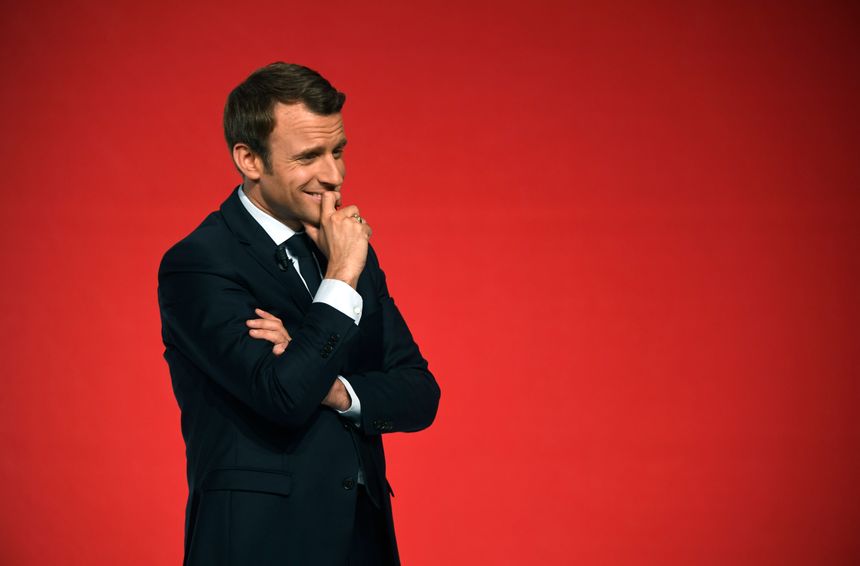 Emmanuel Macron, lors d'un meeting à Chatellerault en avril dernier.