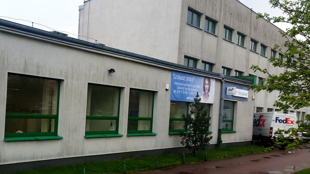 Agence d'intérim dans la zone industrielle de Lodz, où se trouve Whirlpool